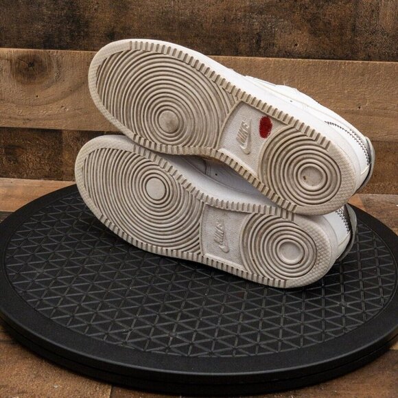 NIKE COURT VISION SE WOMENS ATHLETIC SHOES WHITE LEATHER SNEAKERS SIZE 7.5 - Picture 4 of 9